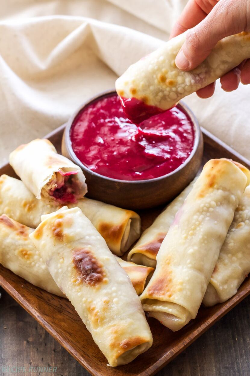 Turkey, Cranberry and Brie Eggrolls