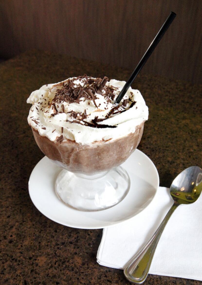 Sublime Chocolate Bar in Allen offers Frozen Hot Chocolate.