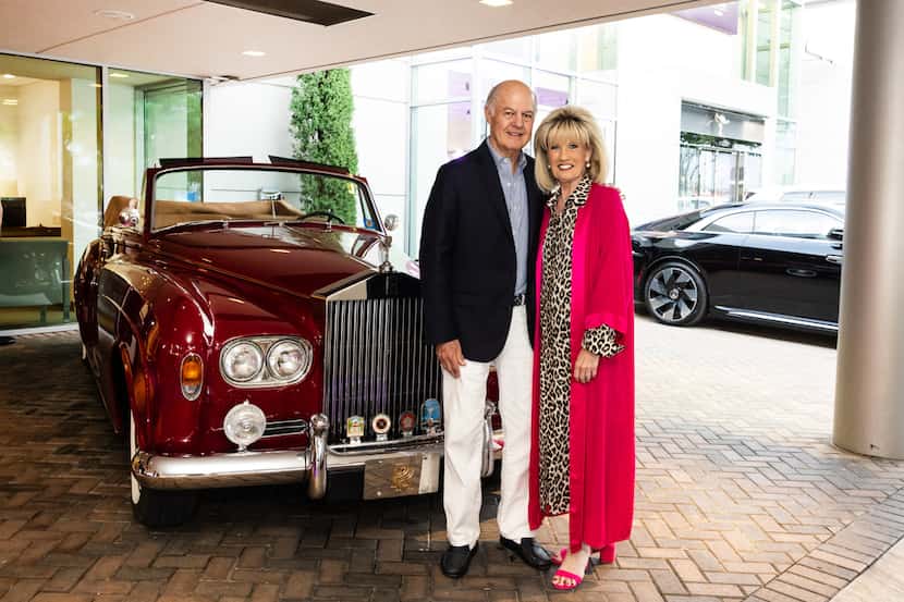 Vintage car collector Fred Cornwall and his wife, Lorelie, at the Avondale Rolls-Royce...