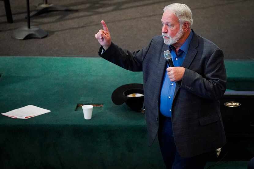 Jack Wilson, the head of the West Freeway Church of Christ volunteer security team who...