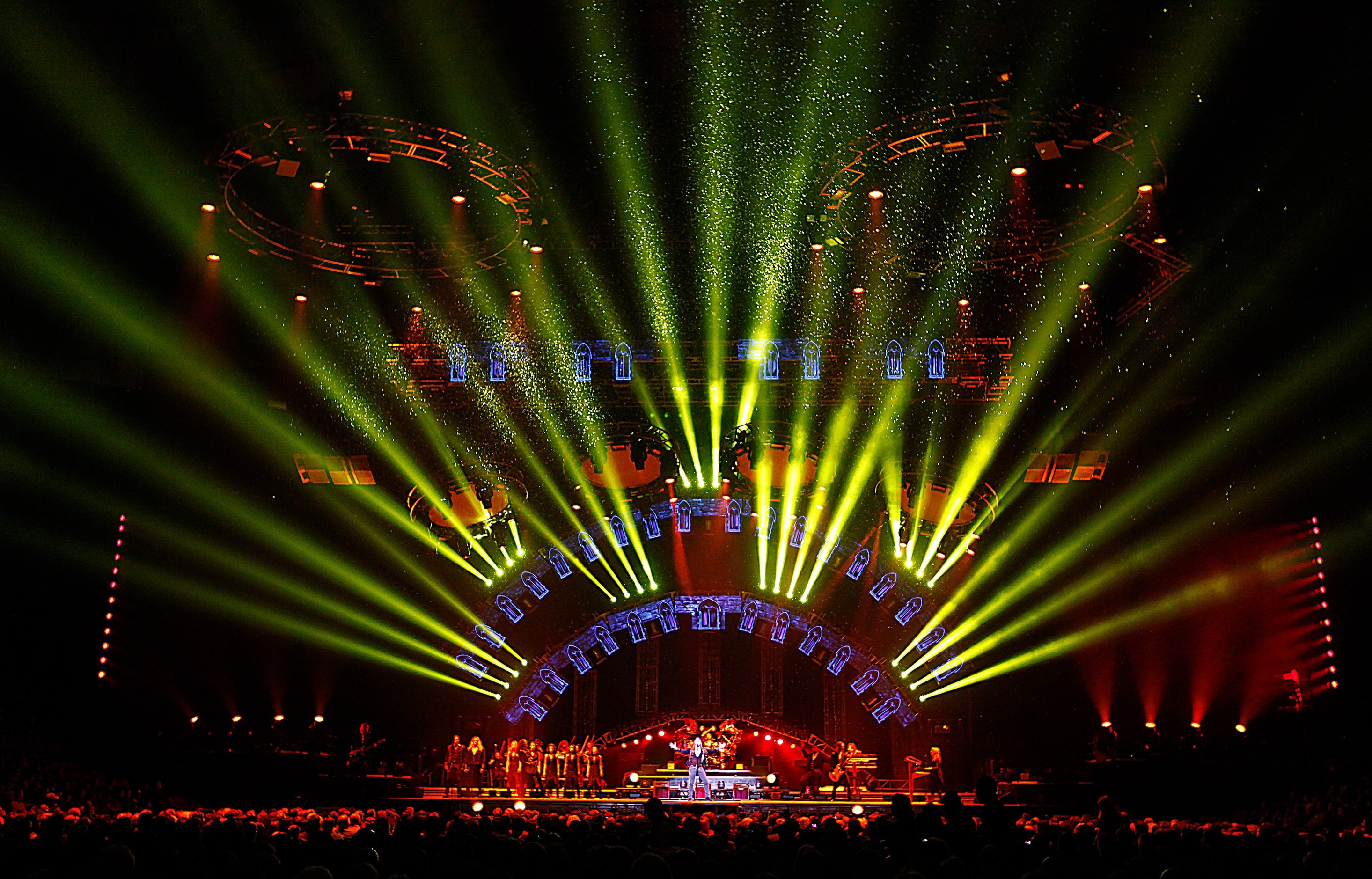 The Trans Siberian Orchestra brought its elaborate light show to the American Airlines...