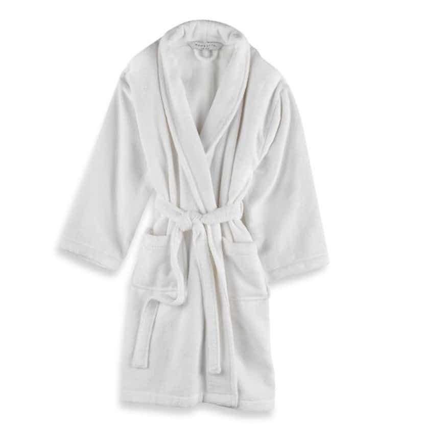 
The walk to the communal bath will be more comfortable with a soft terry robe. Made of...