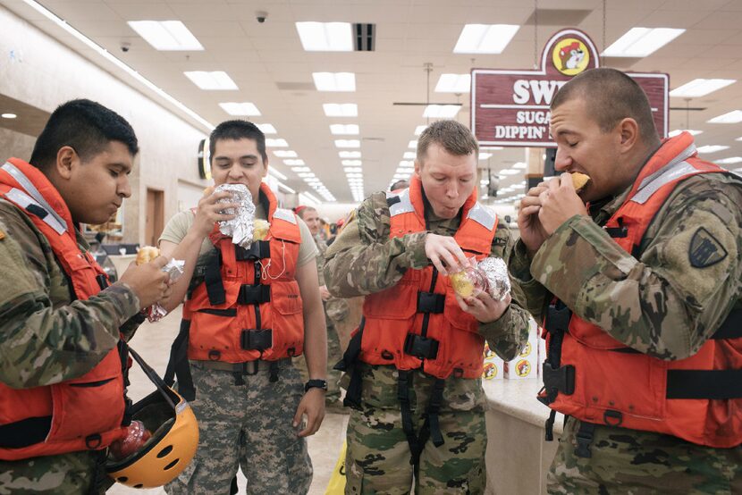 From left: Pfc. Victor Ochoa, Spc. Edgar Duarte, Spc. James Sego and Pfc. Emmit Morgan...