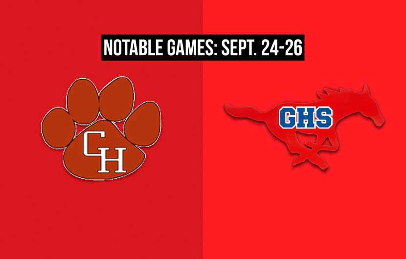 Notable games for the week of Sept. 24-26 of the 2020 season: Colleyville Heritage vs....
