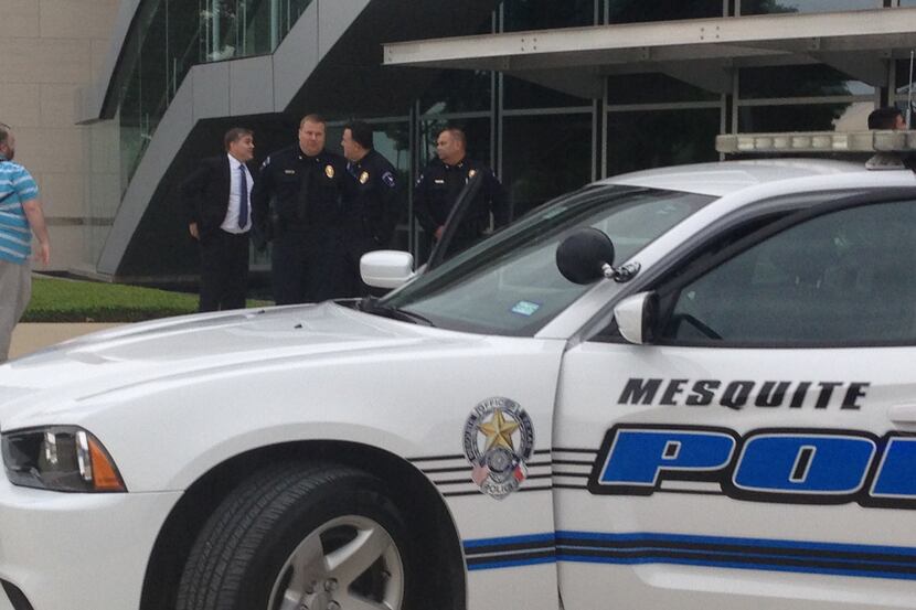 Mesquite Police Chief Charles Cato (far right) said his officers asked to end the online...