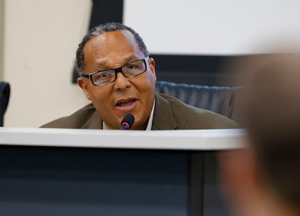 Dallas City Council member Kevin Felder spoke during a council meeting in April.