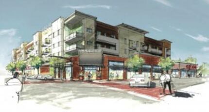  Leasing drawings of one of the buildings Sarofim is considering for Knox Street. (UCR)