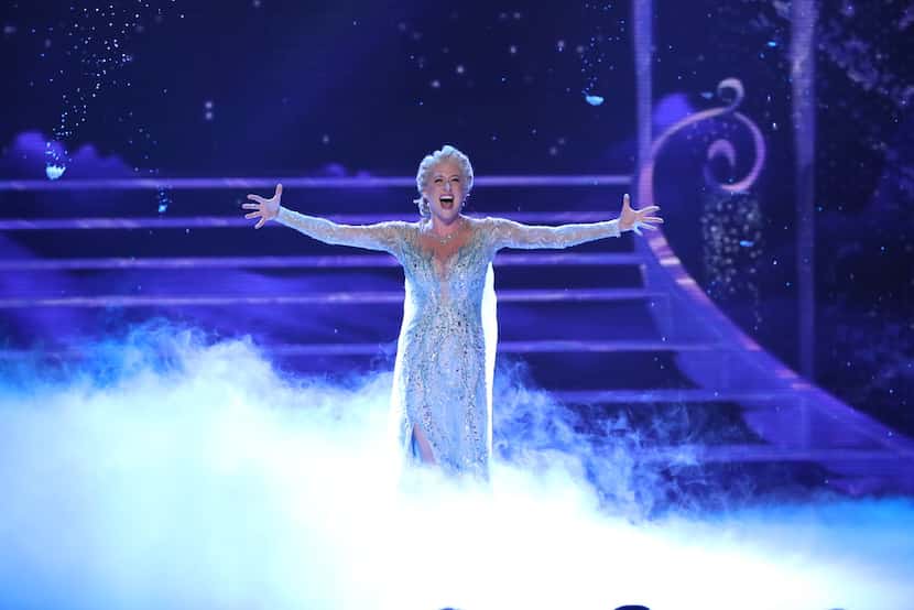Caissie Levy performs a song from Frozen at the 72nd Annual Tony Awards at Radio City Music...