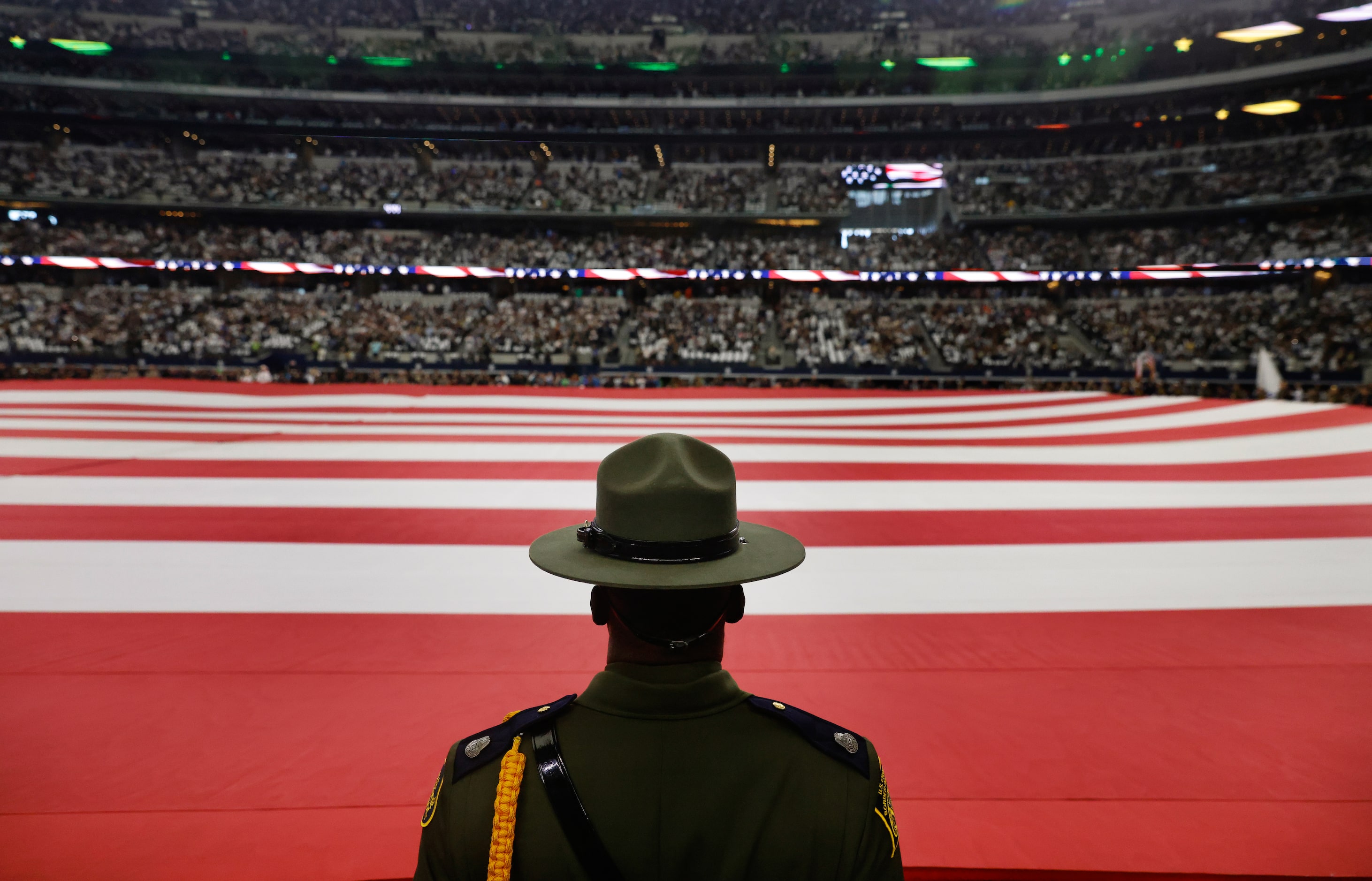 A United States Border Patrol agent was one of a couple hundred first responders that held...