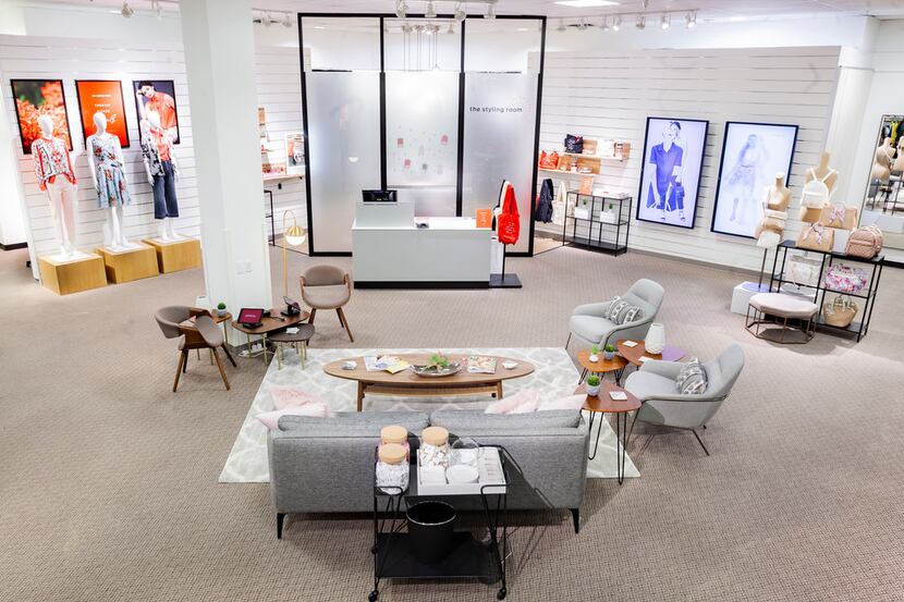 J.C. Penney is testing a new "styling room" in women's apparel with a seating area and...
