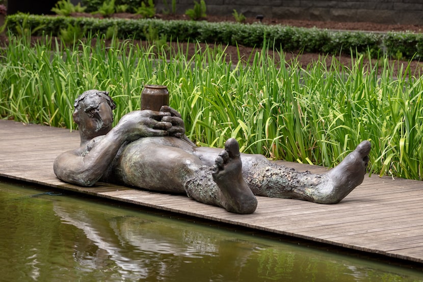 Nicole Eisenman's Sketches for a Fountain includes five bronze figures.