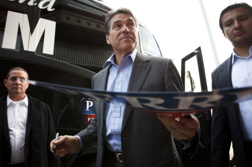 A year ago, Texas Gov. Rick Perry was a Republican presidential candidate  signing...