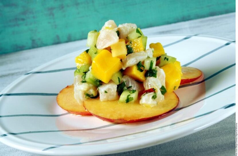 Ceviche con mango