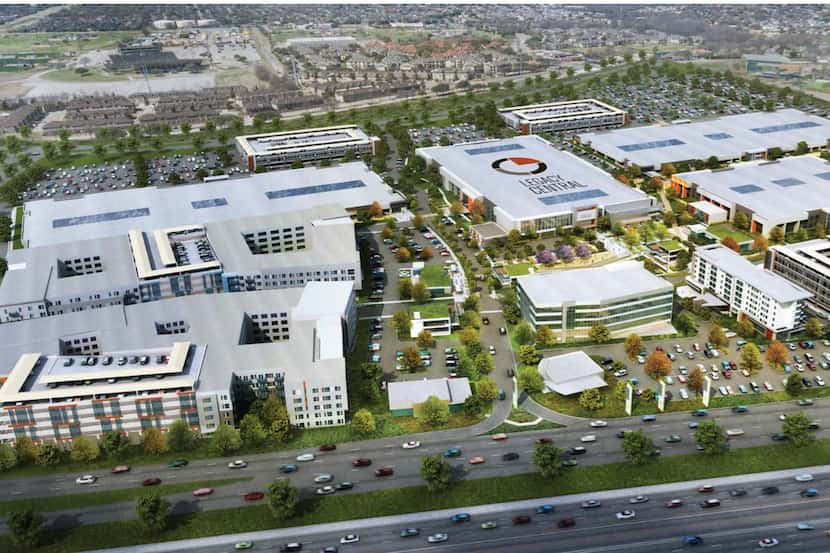 The 84-acre Legacy Central project on U.S. Highway 75 will include offices, apartments,...