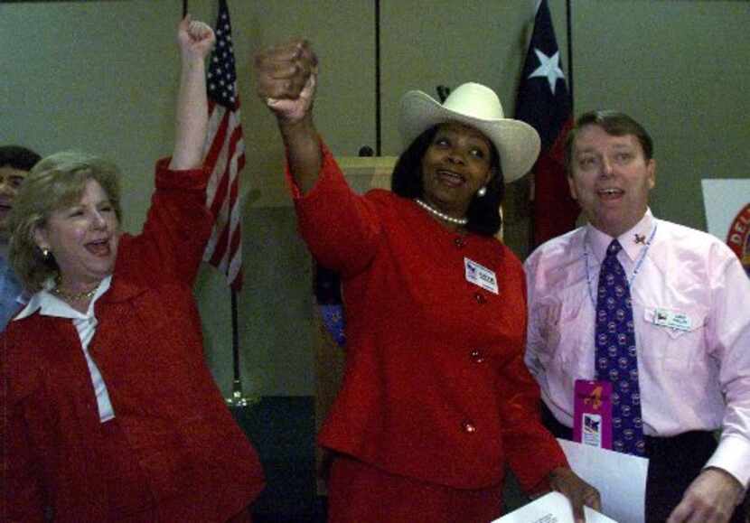 The singing group Gerry Manders, at the Republican National Convention in 2000. Newly...