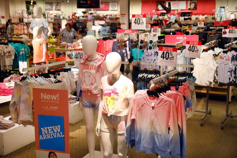The J.C. Penney children's clothing department at Collin Creek Mall store in Plano, Texas,...