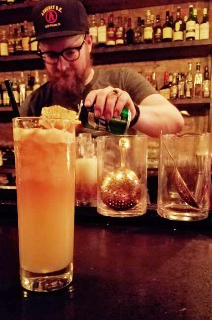 Chad Yarbrough was working the bar at Armoury D.E. in April 2017 when this photo was taken.