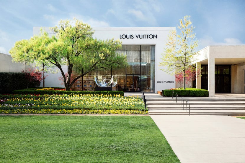 Louis Vuitton luxury brand flagship store exterior in New Bond