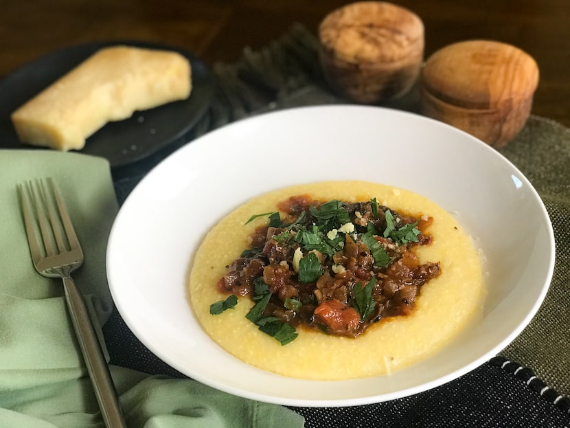 Polenta with wild mushroom ragu