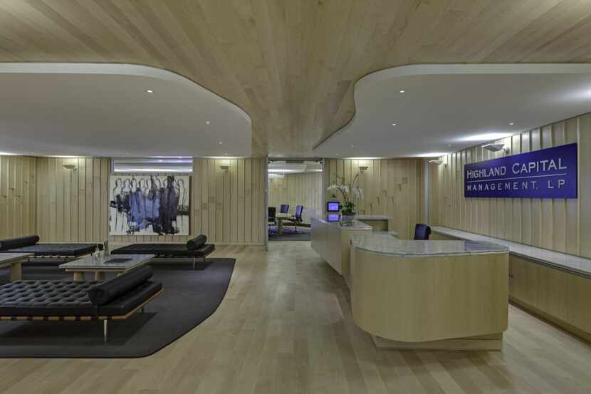 The front lobby of the Crescent offices of Highland Capital Management, a Dallas-based hedge...