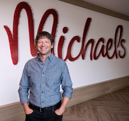 Ashley Buchanan, the Chief Executive Officer for the Michaels Companies, at their...