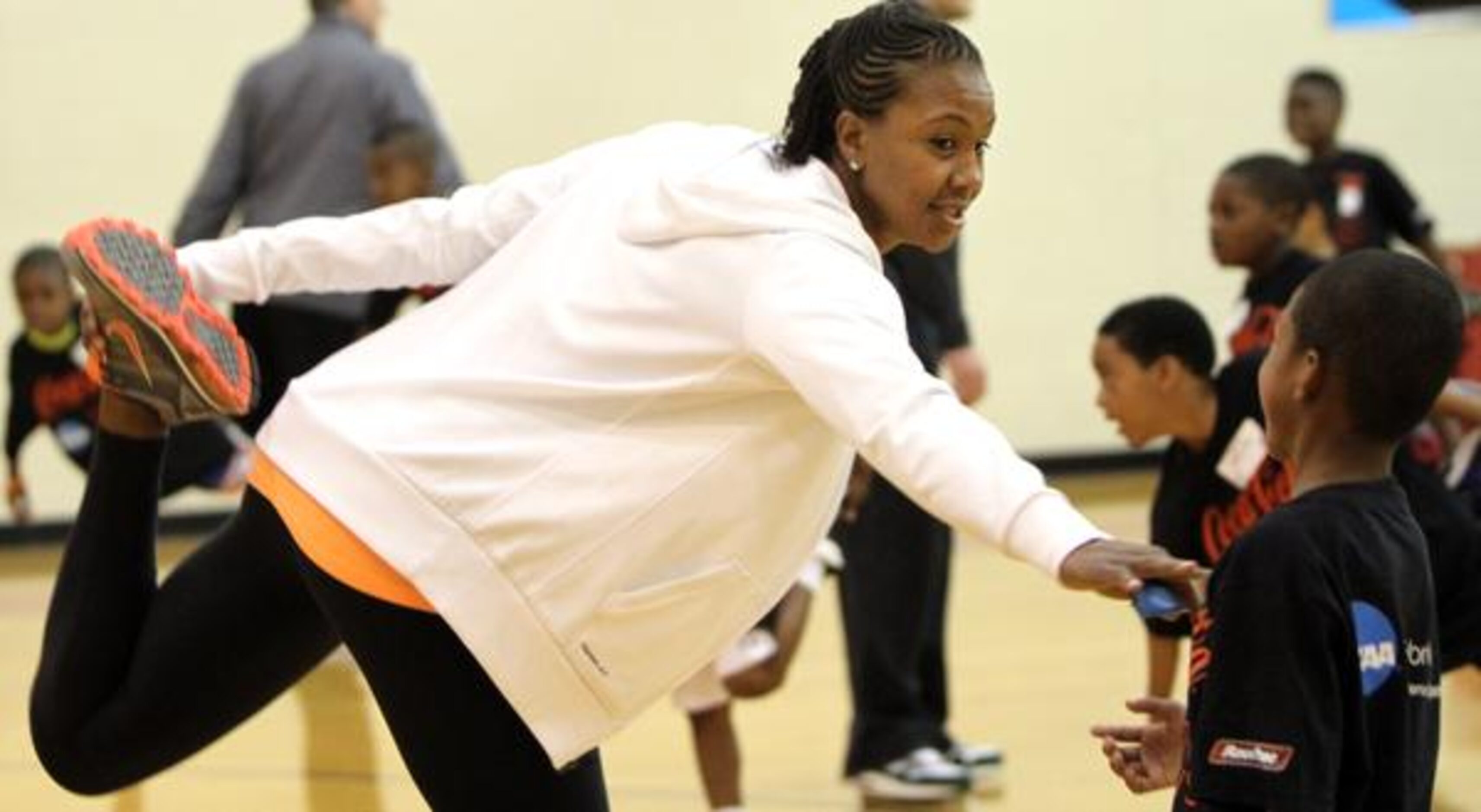 
WNBA player of the Indiana Fever and Duncanville High School standout Tamika Catchings...