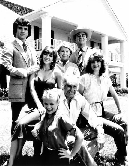 The cast of "Dallas" at Southfork