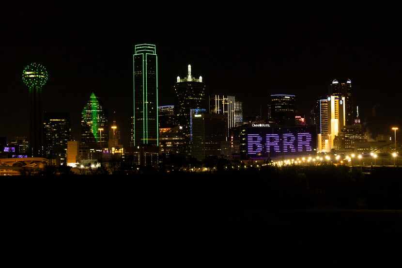 The Omni Dallas Hotel had a special message about the freezing temperatures on Dec. 23,...