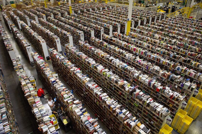  An Amazon distribution center, just like the end of Raiders of the Lost Ark