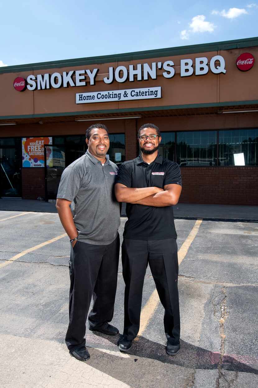 Brothers Juan (left) and Brent Reaves are co-owners of Smokey John's Bar-B-Que.