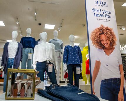 J.C. Penney's a.n.a. display at its store in Stonebriar Centre in Frisco. The relaunch of...