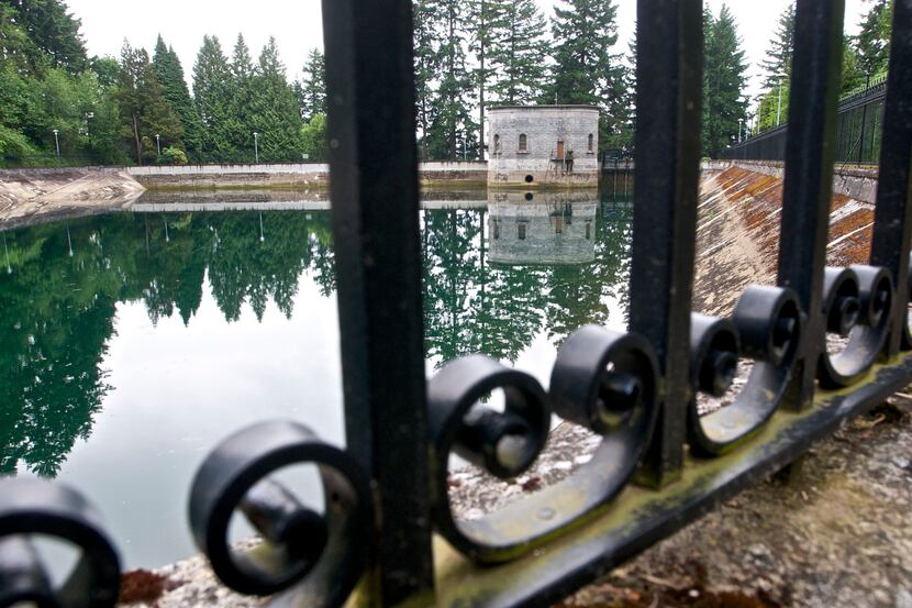 The Mount Tabor number 1 reservoir in Portland, Ore., is seen in a June 20, 2011 photo. ...