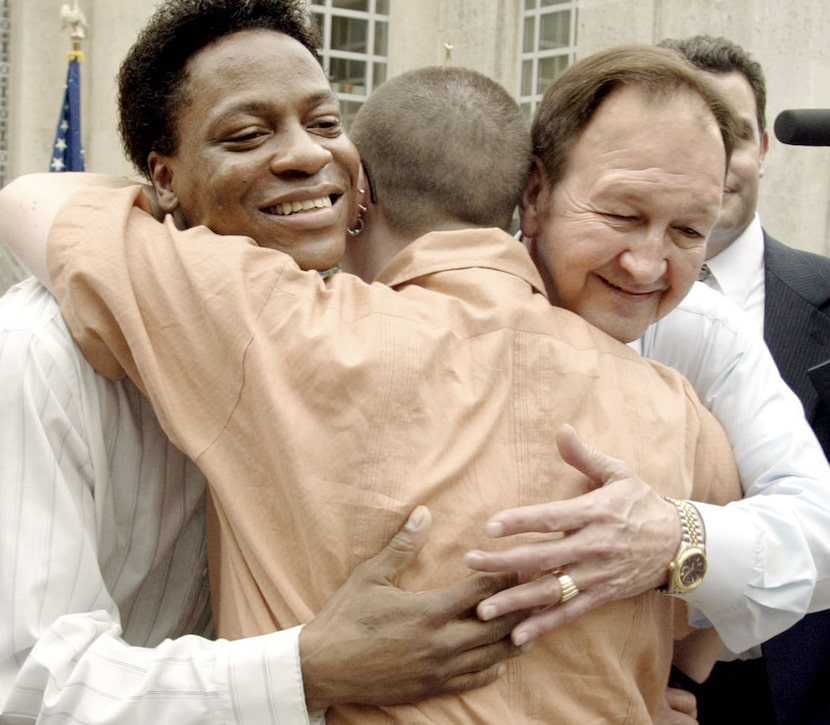 Tyron Garner (left) and John Lawrence  were plaintiffs in the U.S. Supreme Court decision...