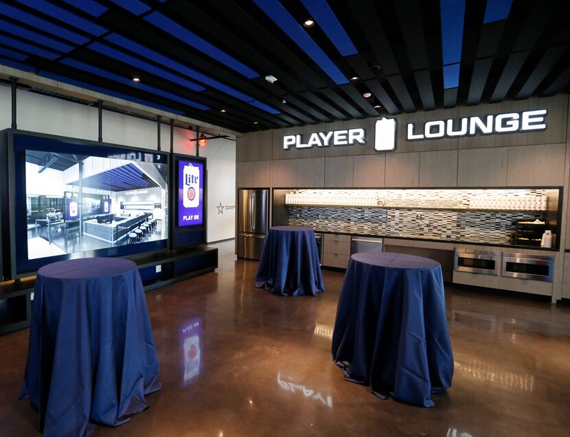 Player lounge inside Complexity Gaming's GameStop Performance Center at The Star in Frisco,...