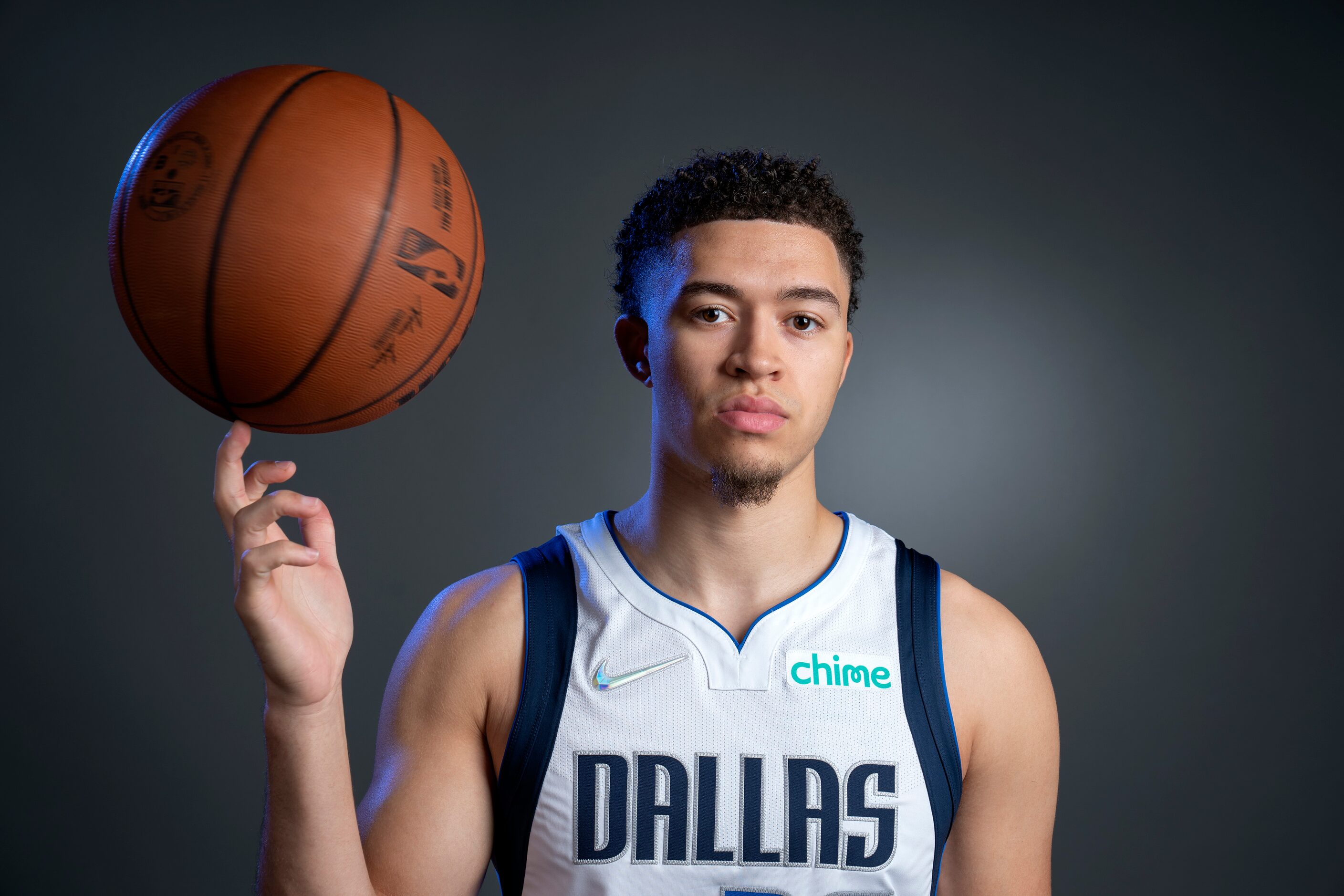 Dallas Mavericks guard JaQuori McLaughlin (30) poses for a portrait during the Dallas...