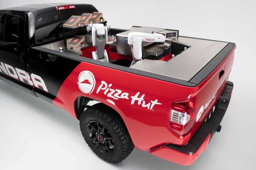 The prototype Tundra PIE Pro developed by Toyota and Pizza Hut.