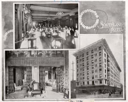 This image of the Southland Hotel was scanned from "DALLAS : CONVENTION CITY, 1908"...