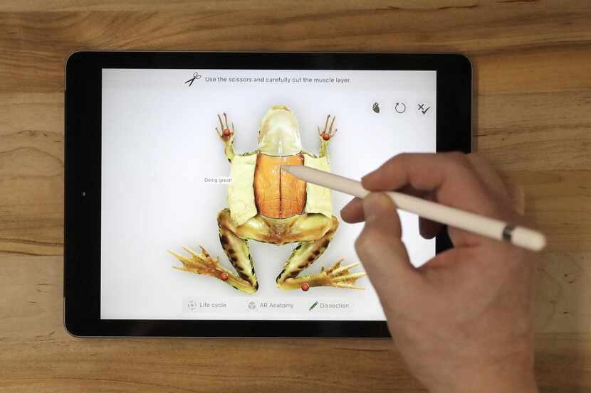 Una demostración de la tableta Apple Pencil, que fue dada a conocer esta semana.(AP)

