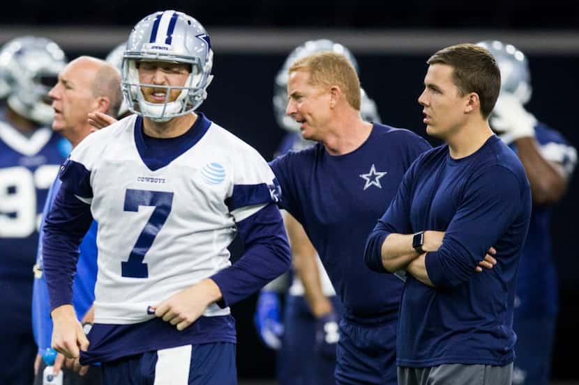 Cooper Rush busca ganarse su lugar como segundo quarterback de los Dallas Cowboys. Foto DMN
