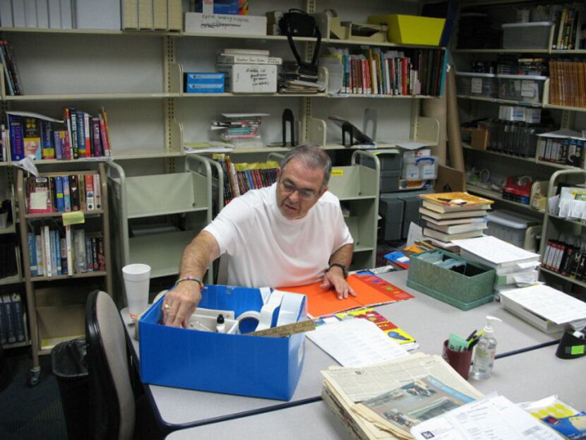 Joe Kruzich, 74, has
volunteered at The Colony Public Library for the past 13 years sorting...