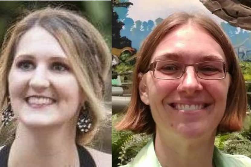 Police believe Molly Matheson, 22, of Fort Worth (left) and Megan Leigh Getrum, 36, of Plano...