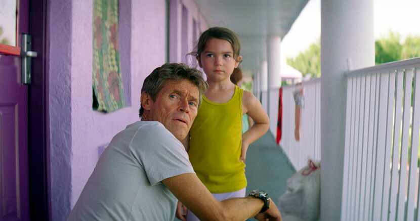 Willem Dafoe, left, and Brooklynn Prince in a scene from The Florida Project. Dafoe was...