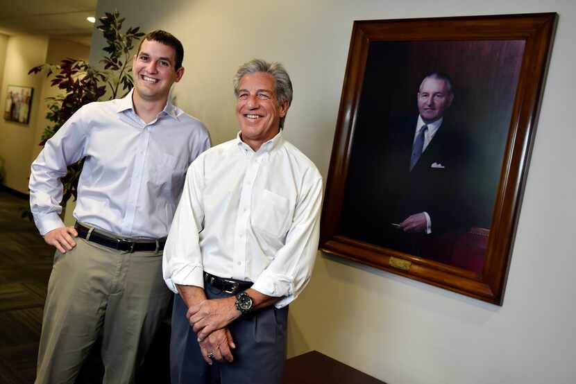 Lonnie Pollock IV, director of sourcing and supplies, and his father Lonnie Pollock III, CEO...