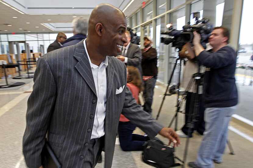 “The thing that bothers me is how someone can lie so effortlessly,” Deion Sanders said of...
