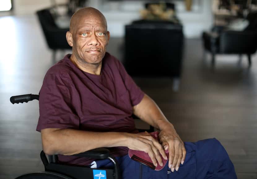 Quintin Moses poses for a photograph at his home in Plano, TX, on Aug 10, 2023.  (Jason...
