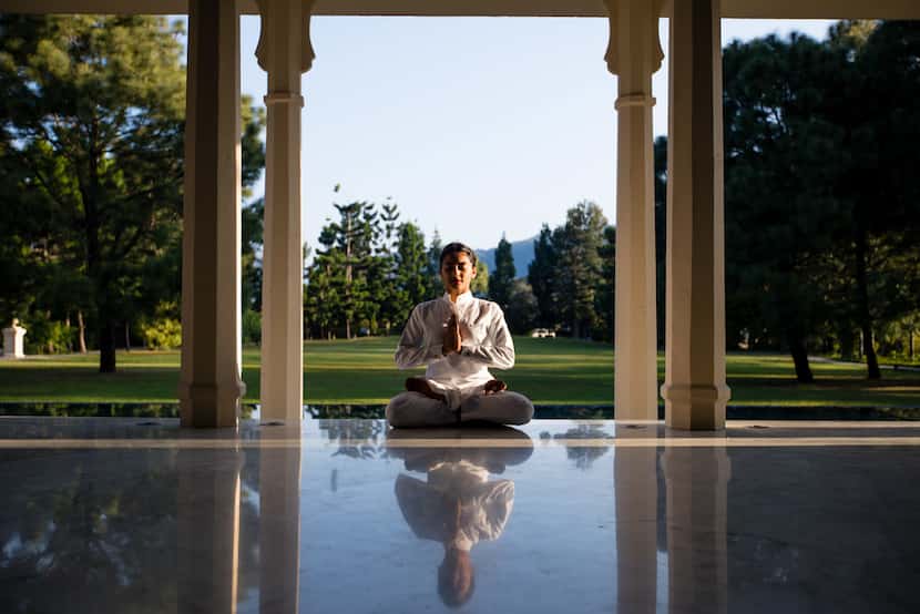 Guests at the Ananda in the Himalayas resort hotel can enjoy five-star luxury meditation. 