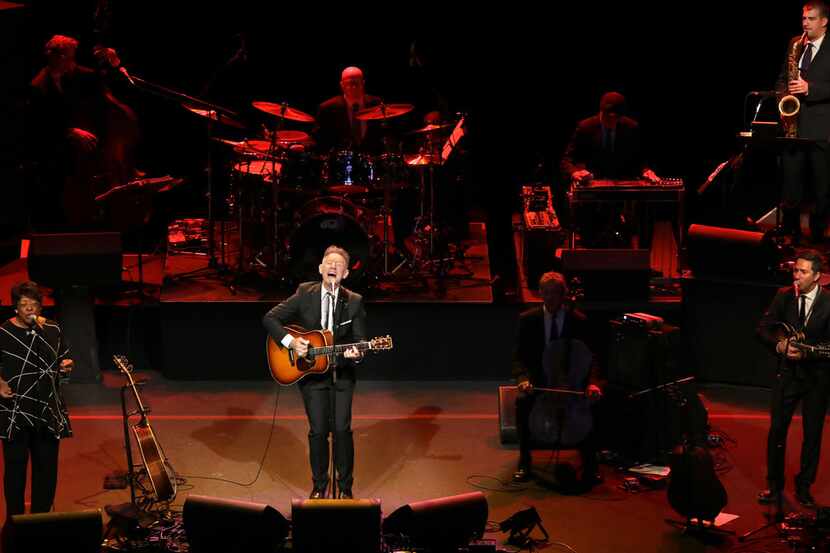 Lyle Lovett performs at the Winspear Opera House in Dallas, Texas, on Aug. 18, 2019. (Jason...
