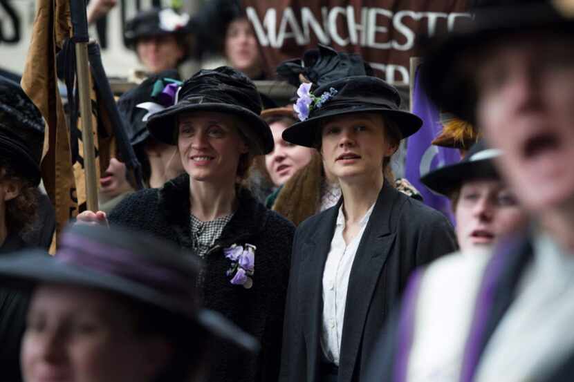 Anne-Marie Duff and Carey Mulligan in "Suffragette." (Photo courtesy Focus Features/TNS)