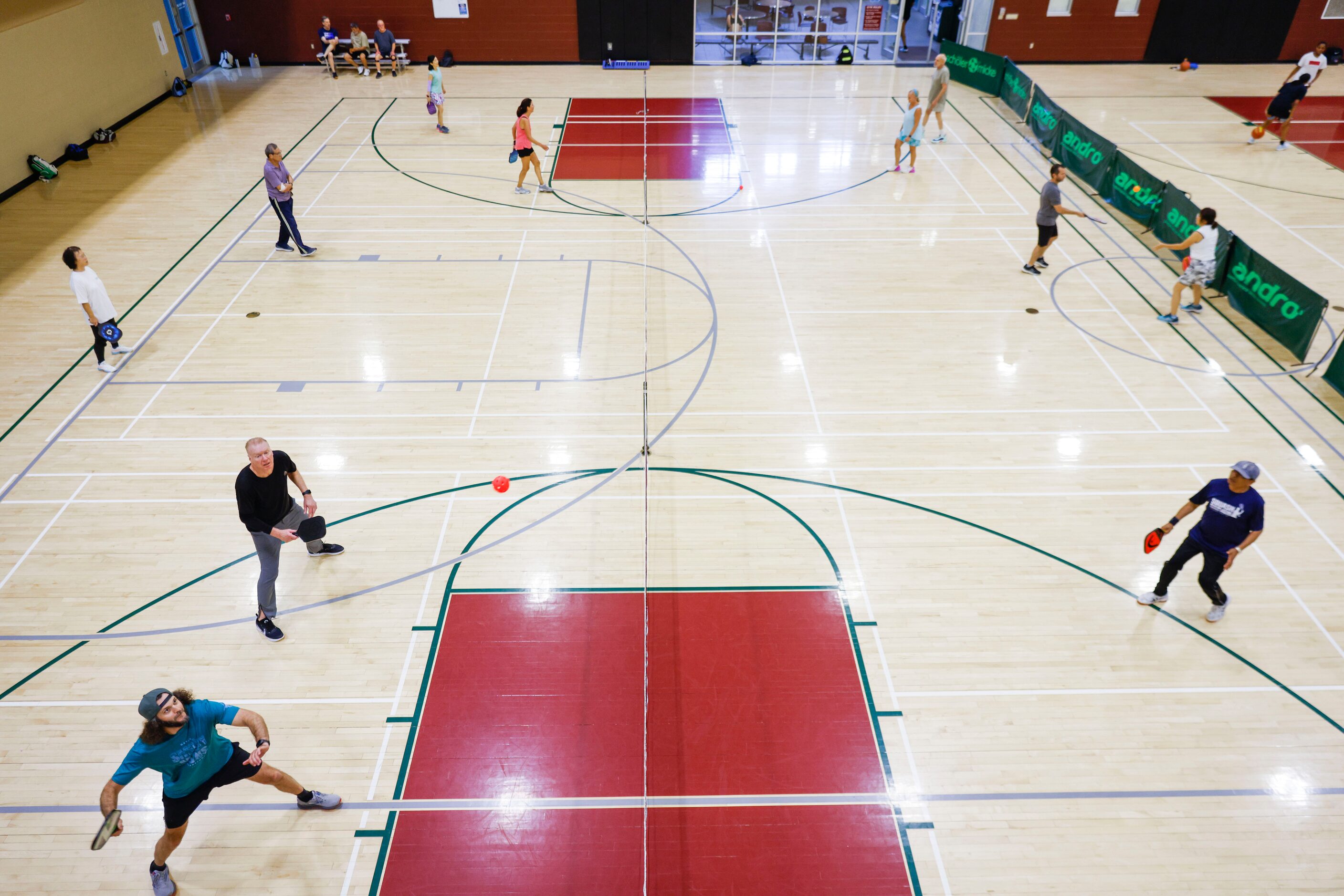 Patrons play pickle ball on Friday, May 26, 2023 at Tom Muehlenbeck Recreation Center in...