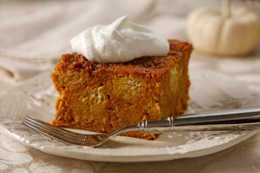 
Spiced Pumpkin Bread Pudding combines the flavors of two favorite desserts.
